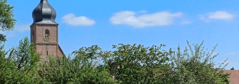 Blick auf die Stadtkirche Merkendorf